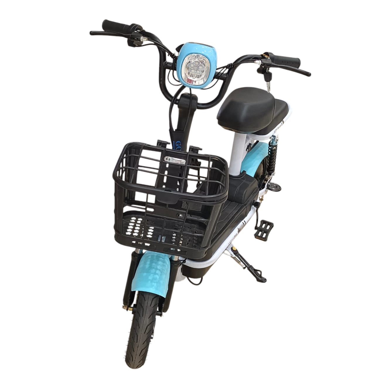 W4 Two Seater Pedal Assisted E-Bike with Front Basket