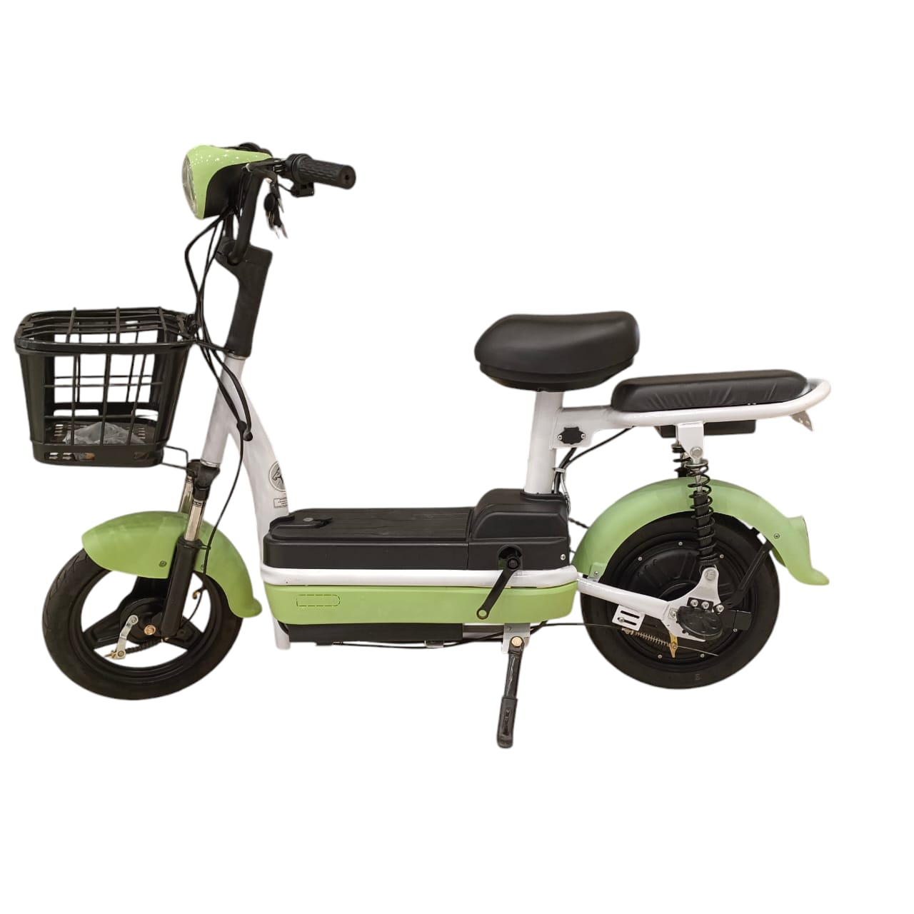 W4 Two Seater Pedal Assisted E-Bike with Front Basket