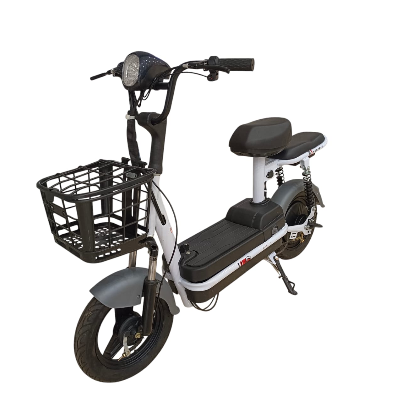 W4 Two Seater Pedal Assisted E-Bike with Front Basket