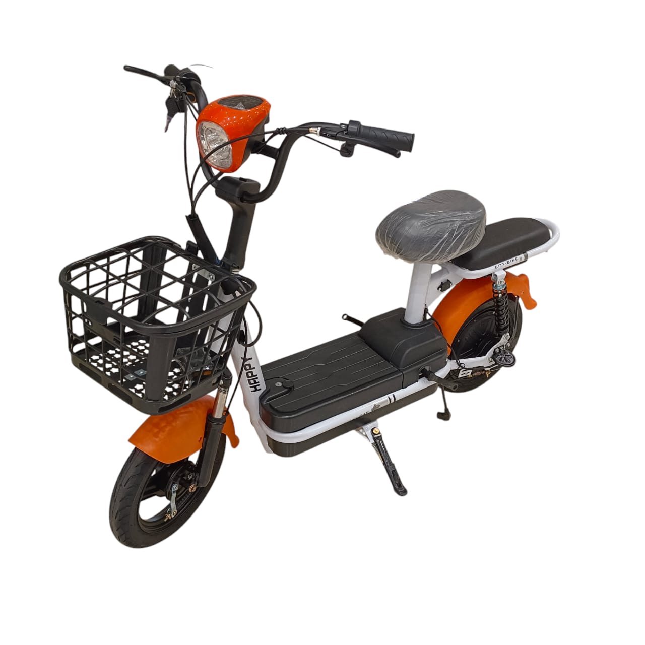 W4 Two Seater Pedal Assisted E-Bike with Front Basket