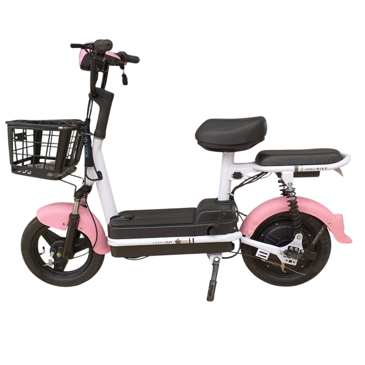 W4 Two Seater Pedal Assisted E-Bike with Front Basket