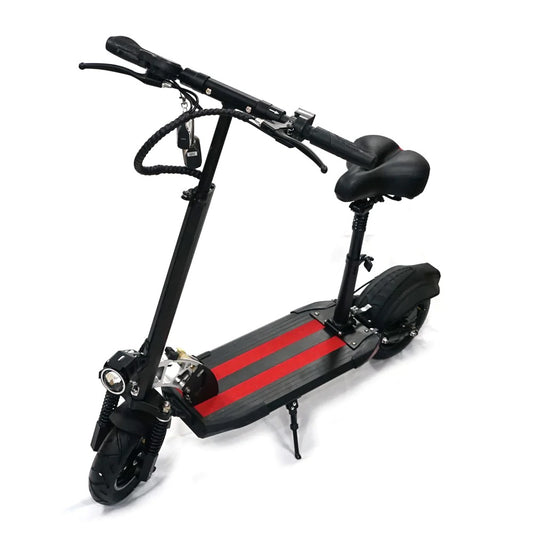 V10 Fast Speed 1000w E-scooter with Chair & 10 inches Off Road Tires (RED)-CRONY